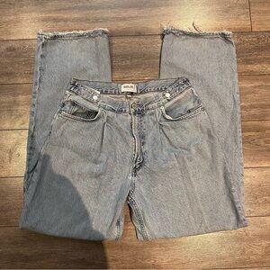 Agolde Light Blue Baggy Denim Jeans